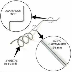 Aireador Doméstico 1m - 3 Vueltas Galva